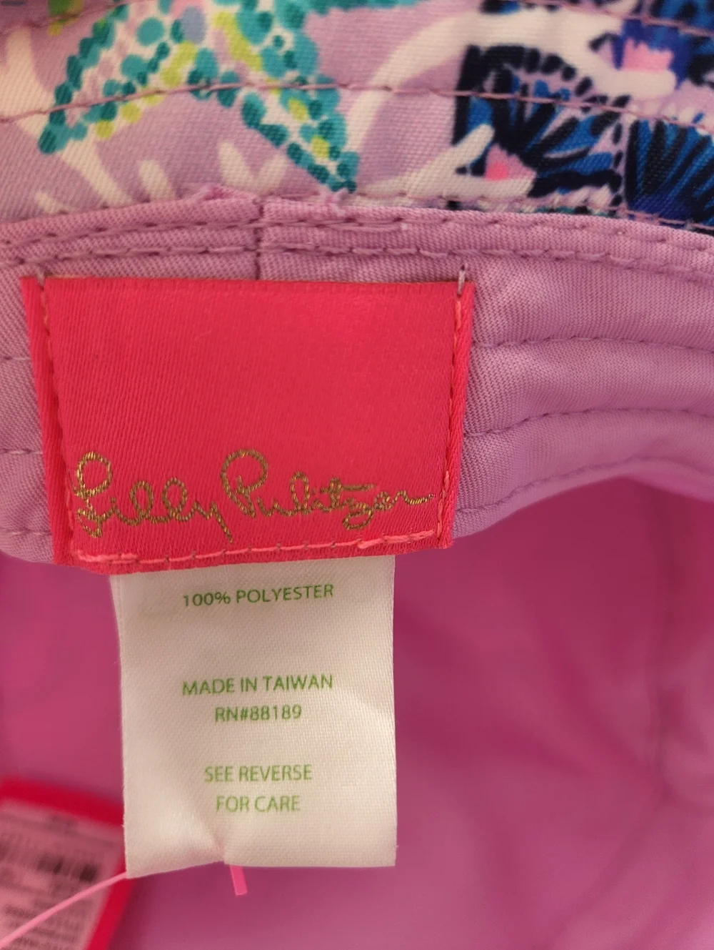 Lilly Pulitzer Pink Paisley Print Bucket Hat